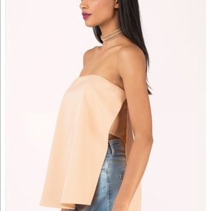 Tube top. Super cute with slots on the sides